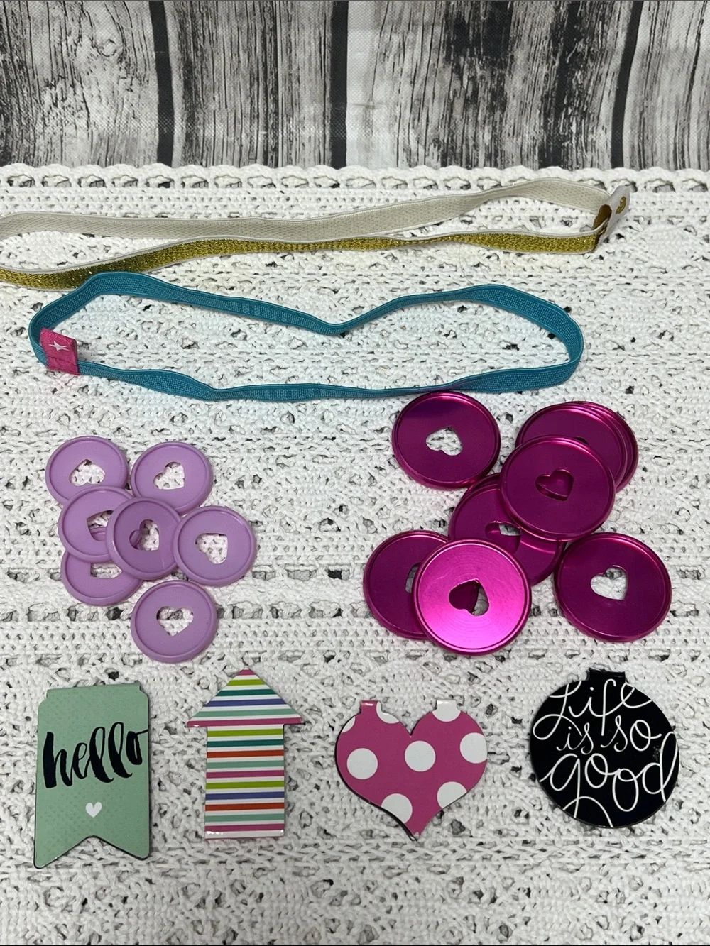Happy Planner miscellaneous set of  vintage planner supplies with 15+ pieces